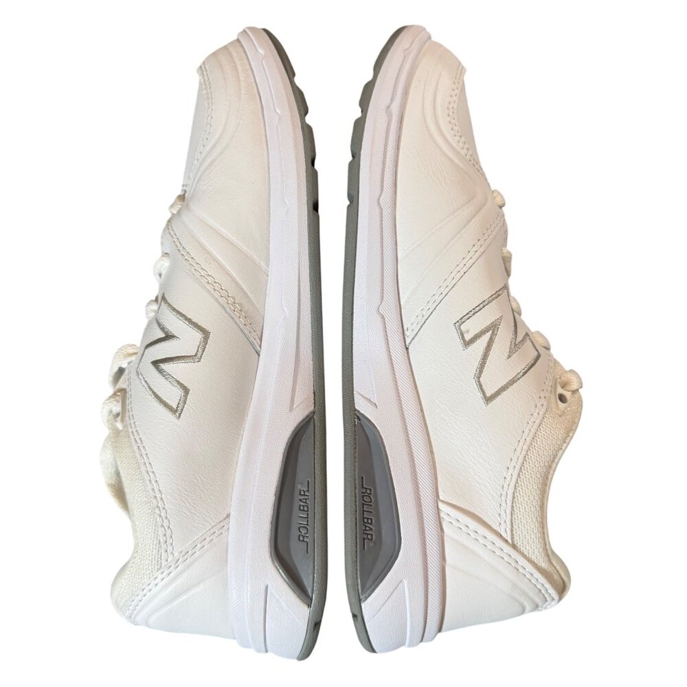New Balance Womens 813 White Walking Shoes Size 5 Wide (D) US Leather Comfort
